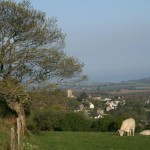 Vue de Locronan depuis la montagne